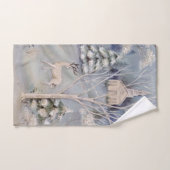 Weihnachts-Weiße Hirschflossen Badhandtuch Set (Handtuch)