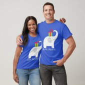 Weihnachts-Weißelefant hinzufügen T - Shirt (Unisex)