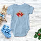 Weihnachts Welpe Gingerbret Name Letter F Boy Baby Strampler