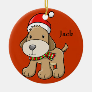 Weihnachts Welpe "Jack" Ornament