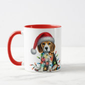 Weihnachts Welpe Tasse (Links)