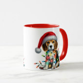 Weihnachts Welpe Tasse (VorderseiteRechts)