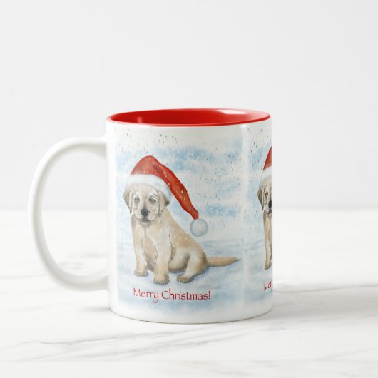 Weihnachts Welpe Tasse (Links)