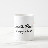Weihnachts-Welpe tragen Weihnachtsklauseln Outfit Kaffeetasse (Mittel)