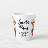 Weihnachts-Welpe tragen Weihnachtsklauseln Outfit Milchtasse (Vorderseite)