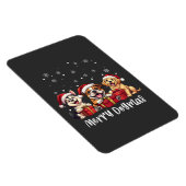 Weihnachts Welpen Hunde frohe Dogmas Magnet (Rechte Seite)