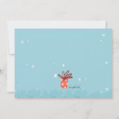 Weihnachts-Welpeneinladung Einladung (Rückseite)