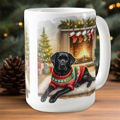 Weihnachts Welpenhund Labrador Retriever Kaffeetasse