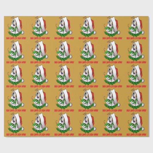 Weihnachts-Welpenpackpapier Geschenkpapier (Flach)