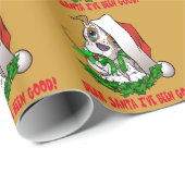 Weihnachts-Welpenpackpapier Geschenkpapier (Rolleneckpunkt)