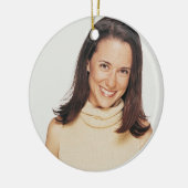 Weihnachts-Welt ist das beste Sister Definition-Fo Keramik Ornament (Links)