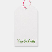 Weihnachts-Weltfrieden Dove Olive Branch Faith Geschenkanhänger (Rückseite)