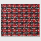 Weihnachts-WELTFRIEDEN Geschenkpapier (Flach)