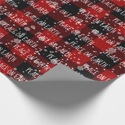 Weihnachts-WELTFRIEDEN Geschenkpapier (Ecke)