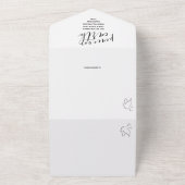 Weihnachts-Weltfrieden Personalisiert-Urlaubskarte All In One Einladung (Außenbereich)