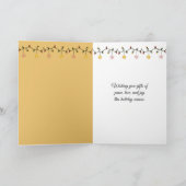 Weihnachts-Weltfrieden-Scroll in der Schatztruhe Karte (Innenseite)