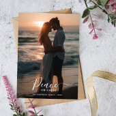 Weihnachts-Weltfrieden Sunset Beach Foto Feiertagskarte