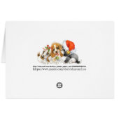 Weihnachts-Wertvolle Welpen-Karte (Rückseite Horizontal)