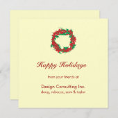 Weihnachts-Wettkampfkarte Feiertagskarte (Vorne/Hinten)