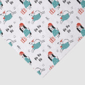 Weihnachts Whimsical Cartoon Hunde Seidenpapier (Ausschnitt)