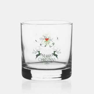 Weihnachts-Whiskey-Glas-Set – Fröhliche & helle Ba Whiskyglas