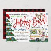 Weihnachts-White Trash Bash Einladung (Vorne/Hinten)