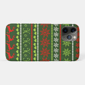 Weihnachts-Wiederholungsmuster Case-Mate iPhone Hülle (Rückseite (Horizontal))