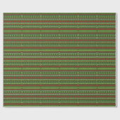 Weihnachts-Wiederholungsmuster Geschenkpapier (Flach)