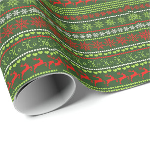 Weihnachts-Wiederholungsmuster Geschenkpapier