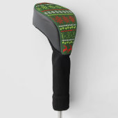 Weihnachts-Wiederholungsmuster Golf Headcover (angewinkelt)