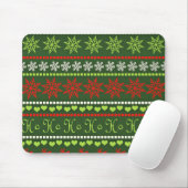 Weihnachts-Wiederholungsmuster Mousepad (Mit Mouse)
