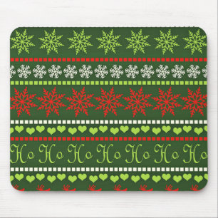 Weihnachts-Wiederholungsmuster Mousepad