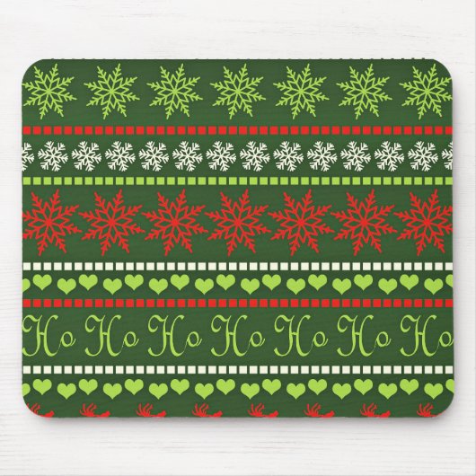 Weihnachts-Wiederholungsmuster Mousepad (Vorne)
