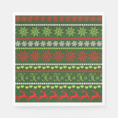 Weihnachts-Wiederholungsmuster Serviette (Vorderseite)