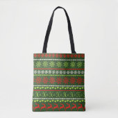 Weihnachts-Wiederholungsmuster Tasche (Vorderseite)