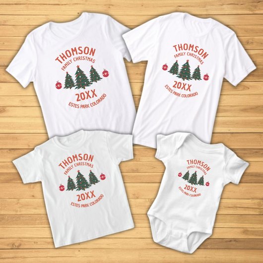 Weihnachts-Wiedersehen Retro-Weihnachtsbaum Tri-Blend Shirt