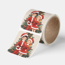 Weihnachts-Wildtier-Illustration schneebedeckter W