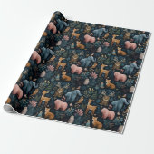 Weihnachts-Wildtiere-Geschenkpapier Geschenkpapier (Ungerollt)