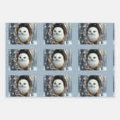 Weihnachts-Wildvogelsammlung Geschenkpapier Set (Vorderseite 3)