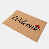 Weihnachts-Willkommenstor Fußmatte (Schrägansicht)