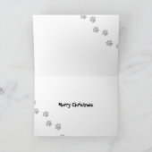 Weihnachts-Windhund/Weichtuch/Italienischer Windhu Feiertagskarte (Innenseite)