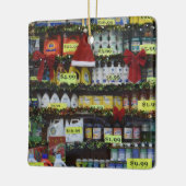 Weihnachts-Windows NYC Discount Store Fotografie Keramikornament (Links)