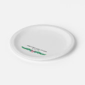 Weihnachts Winter Baby Dusche Pappteller (Schrägansicht)