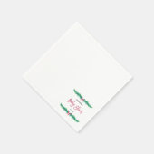 Weihnachts Winter Baby Dusche Serviette (Ecke)