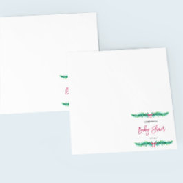 Weihnachts Winter Baby Dusche Serviette