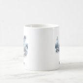 Weihnachts-Winter-Bergwald-Abenteuer Wolf Kaffeetasse (Mittel)