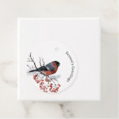 Weihnachts-Winter-Bird-Round-Geschenketiketten Geschenkanhänger (Beispiel)