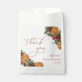 Weihnachts-Winter-Brautparty Geschenktütchen (Vorderseite)