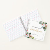 Weihnachts-Winter-Brautparty Notizblock (Innenseite)