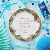 Weihnachts-Winter-Brautparty Pappteller (Party)